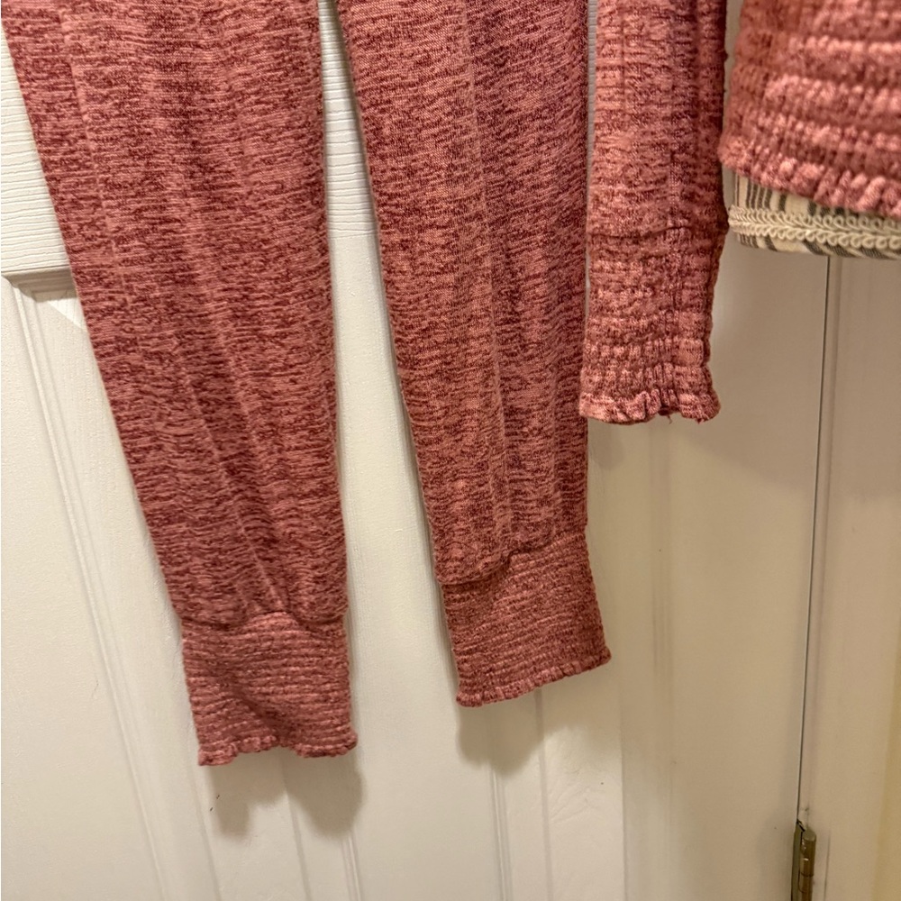 Grace and Lace Smocked Jogger Set Pink Hooded Jacket Pants Set Med top:Lg Bottom - Picture 5 of 9